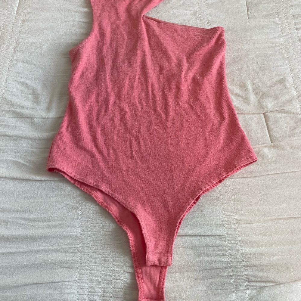 Cut Out Pink Bodysuit